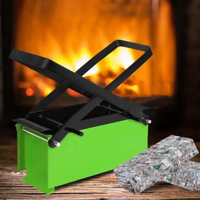 LILIIN Presse briquettes papier acier Fabricant manuel papier recyclé  Maison écologique,vert - Cdiscount Maison