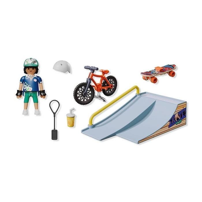 PLAYMOBIL 71798 Rider Avec Rampe Skate Et BMX My Life Promo Pack 17 playmobil-71798-rider-avec-rampe-skate-et-bmx-my-life-promo-pack-17