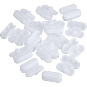 Chaîne à Billes Connecteur 8mm Double Anneau Inox Acier Uxcell – Paquet De 20