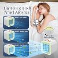 Climatiseur portable - Belle commode - Mini climatiseur mobile - Silencieux - Rechargeable USB - 3 vitesses