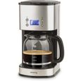 Cafetiere Programmable H.Koenig MG30 - 1,5L (12 tasses) - Inox - Carafe en Verre Gradue - Systeme Anti-Gouttes-0