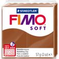 Pâte Polymère FIMO - Marque FIMO - Modèle Soft - Couleur Marron Caramel - Poids 56g-0