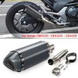 NEUFU Kit 51mm Silencieux d'échappement de Moto Pour Honda CBR500 CB500X CB500F-0