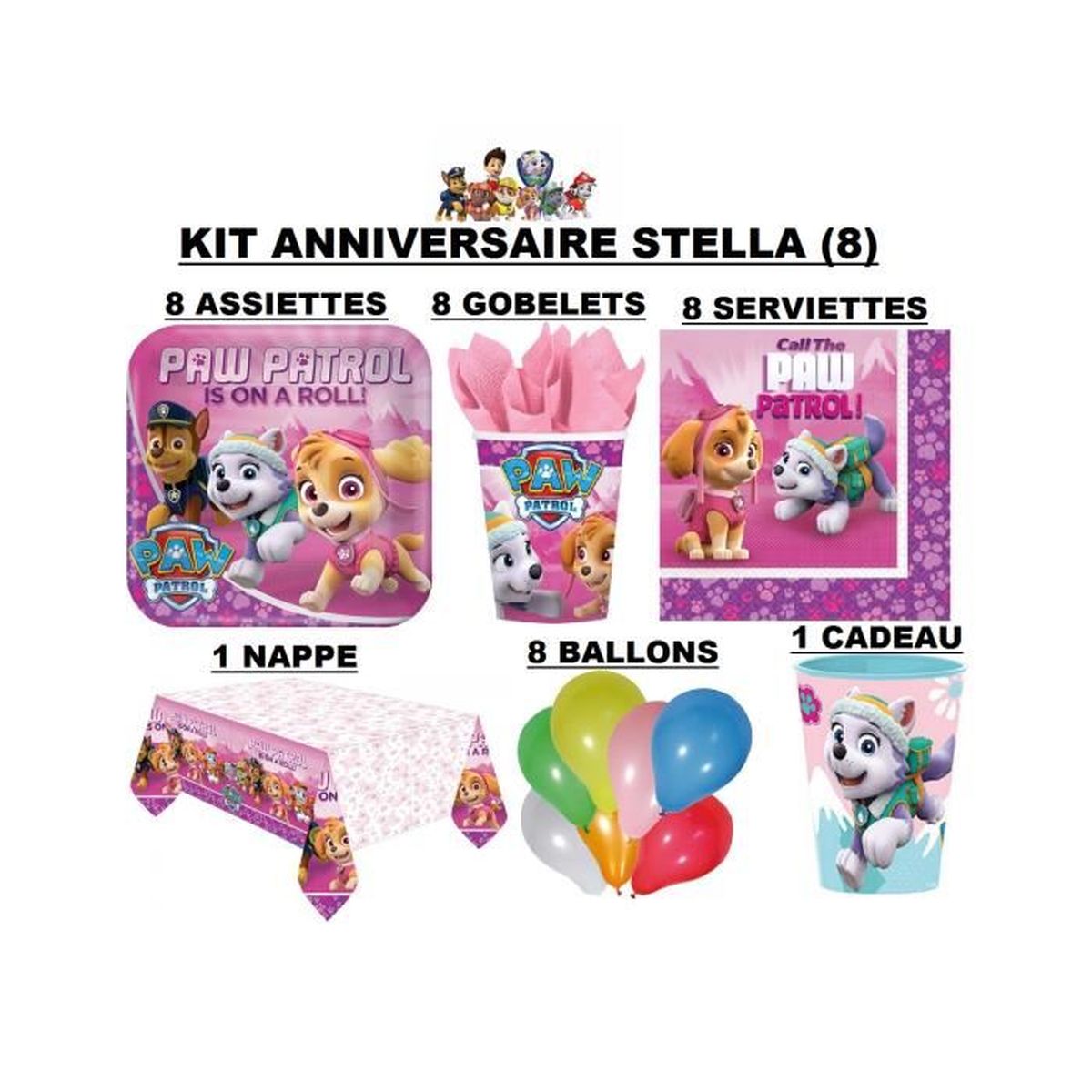 Kit Anniversaire Pat Patrouille Stella Cadeau Cdiscount Maison Kit Anniversaire Pat Patrouille Stella Cadeau Cdiscount Maison