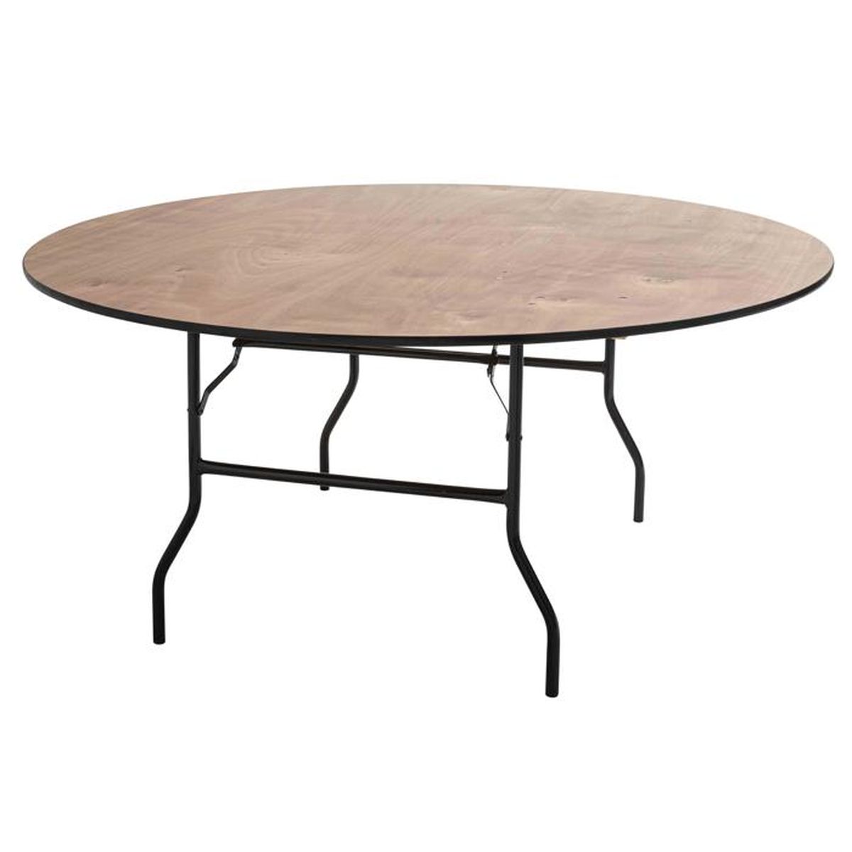 Table En Bois Pliante Ronde 170cm Achat Vente Table De Jardin