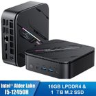 Mini PC - BLACKVIEW - MP100 Pro - Intel® Alder Lake I5-12450H - 16 Go RAM - 1 To SSD - 4K UHD