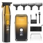 Hatteker Tondeuse Cheveux pour Hommes et Rasoir Electrique avec 3 Lames Flexibles T-forming Tondeuse Barbe Kit d'entretien étanches