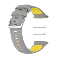 ( gris jaune ) Bracelet de montre avec Barre de ressort, Bracelet de montre en silicone de remplacement pour POLAR Vantage V2