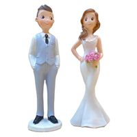 Figurine Couple Mariés Homme et Femme / Matière : Résine