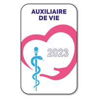 Autocollant Sticker - Vignette Caducée 2023 pour Pare Brise en Vitrophanie - V1 Auxiliaire de Vie  Auxiliaire De Vie