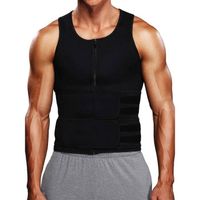 Beavorty Gilet De Sauna Pour Homme Avec Fermeture éclair En