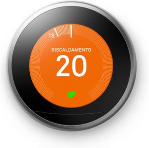 THERMOSTAT D'AMBIANCE Nest Learning Thermostat Acier Inoxydable, Contrôl
