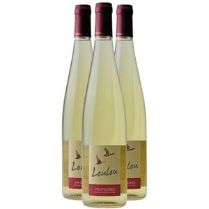 VIN BLANC Alsace Loulou Vin de Glace Blanc 2022 - Lot de 3x7