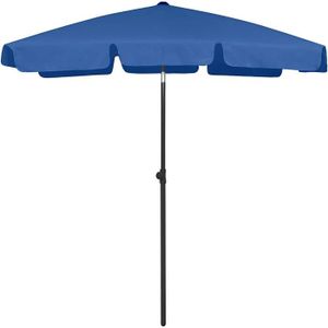 PARASOL Parasol de jardin extérieur - Bleu - 180x120 cm - Protezione UV - Manuel - Mât droit