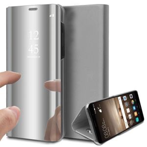 LARPOTE Coque pour Samsung A51 /Étui en Cuir Flip Wallet Magnetic Surface du Miroir Motif Fermeture Protector Slot pour Samsung A51 D/égrad/é de Couleur