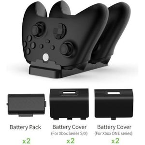 Station de charge S6 pour manette Xbox Series X, chargeur Xbox Series S,  batterie 1800mAh, 2 pièces, Xbox One X S Elite