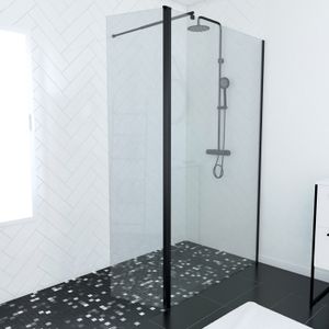 Pack paroi de douche DEPOLIE 140cm profile chrome barre de fixation FREEDOM 2 TELESCOPIC FREEDOM 2 DEPOLI 140 DIM: 140x200cm