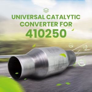 POT CATALYTIQUE Convertisseurs Catalytiques 2,5 pouces Universel 410250 en acier inoxyda NEUF