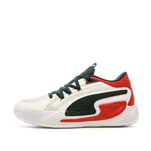 CHAUSSURES BASKET-BALL Chaussures de Basketball Blanche/Noire/Rouge Homme Puma Court Rider