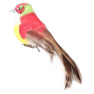 OBJET DÉCORATIF Pwshymi Oiseau artificiel Belle Simulation colorée