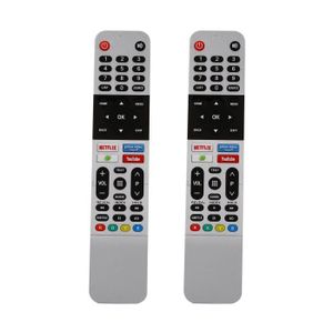 TÉLÉCOMMANDE TV 2X pour Skyworth Android TV 539C-268920-W010 pour 