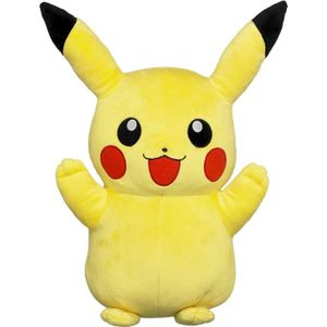 PELUCHE Peluche Pikachu TOMY - 45 cm - Jaune - Pour Enfant