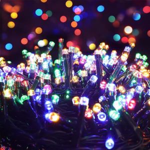 Guirlande Lumineuse de Noël,500 LED Guirlande Lumineuse Extérieur  Electrique 12.5M Blanc Chaud Fil Vert Lumière Intérieur ave[O256] -  Cdiscount Maison