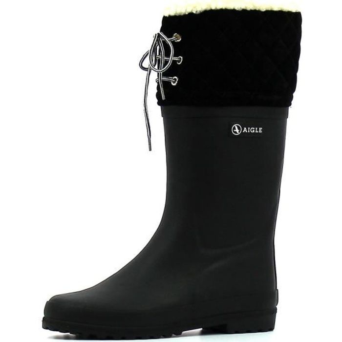 Aigle MALOUINE Marine / Blanc - Livraison Gratuite  Sb-roscoffShops ! -  Chaussures Bottes de pluie Femme 59,99 €