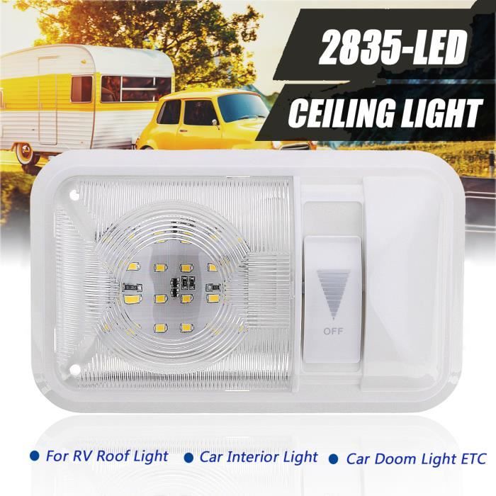 Lot de 4 bandes lumineuses universelles à 120 LED - 12 V - Pour l'intérieur  - Pour camionnette, camping-car, camion, camping-car, bateau - Avec