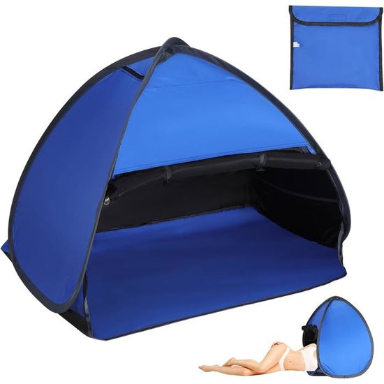 Tente De Plage Pop-up X-Large (4-5 Personnes) - Protection UPF 50+ - Bleu Foncé - Neuf En Boîte