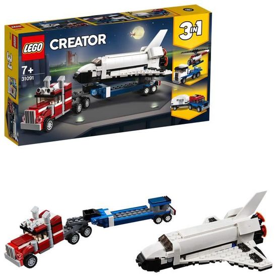 Jeu de construction LEGO Creator - Le transporteur de navette - 31091 - Mixte - 7 ans et plus