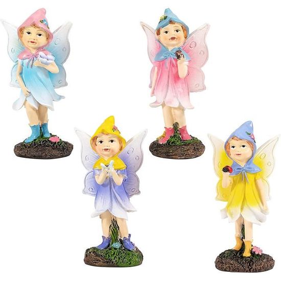 4 Morceaux de fée Jardin Miniature fées Figurines Elfes, Accessoires de Statue  fées en résine pour décoration de Maison de pou[235] - Cdiscount Jeux -  Jouets