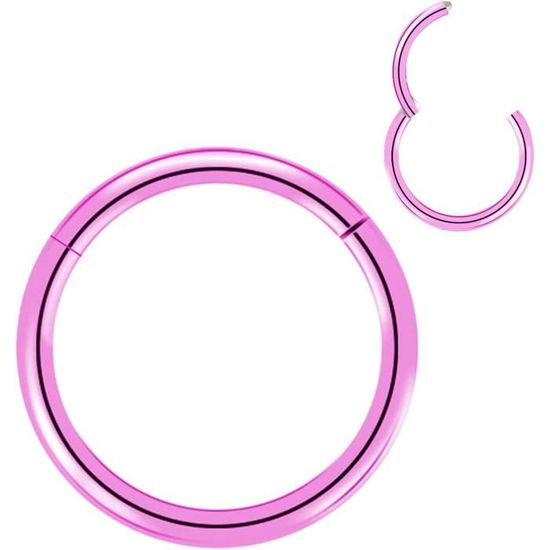 Lot De 5 Anneaux De Nez Faux Piercing - Acier Inoxydable, Créoles, Bijoux Corporels, Cadeau - 9