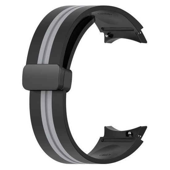 Bracelet Silicone Côtelé Blanc 20mm-24mm Avec Fermoir Pliant 3 Plis - Neuf Sans étiquette