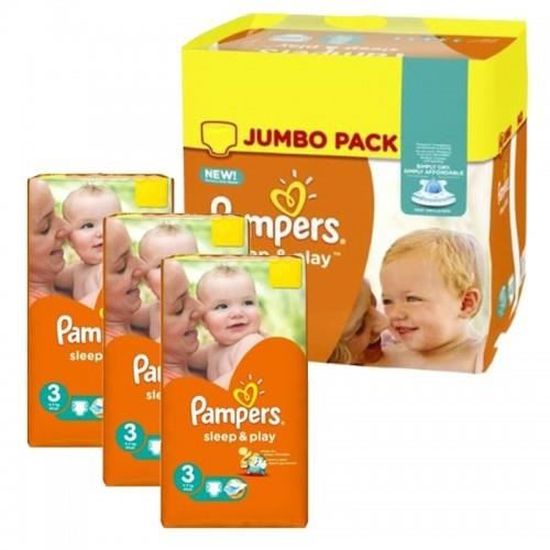 390 Couches Pampers Sleep & Play taille 3