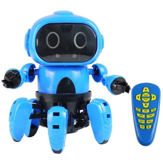 Kit de construction Robots Pro 5-en-1 avec télécommande RC et lumières LED