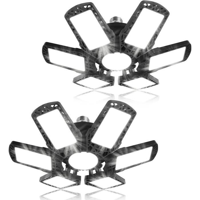 DOLASO Éclairage LED Garage 180W 1 Pièce,E26 Lampe D'atelier Déformable