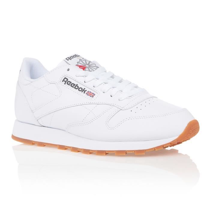 REEBOK Baskets Classic Leather - Homme - Blanc