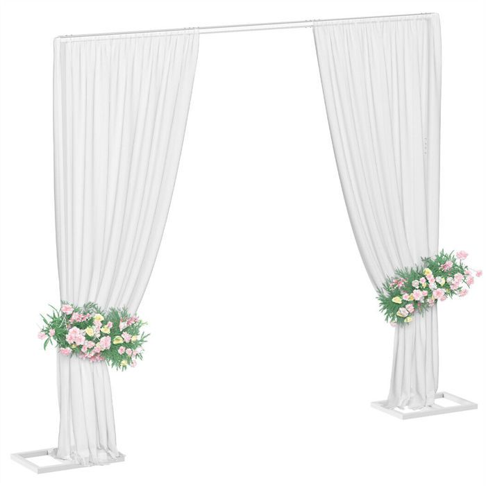 Arche Mariage Metal 3x3M - Arche Fleur Ballon - Support Toile de Fond pour Mariage Anniversaire Fête Scène Photographie