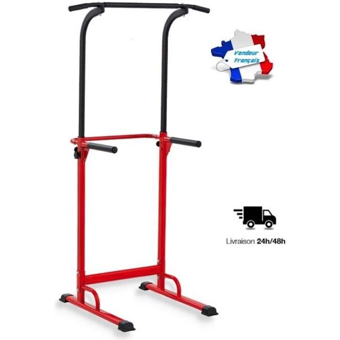 Barre de traction ajustable Station musculation Dips station Chaise romaine