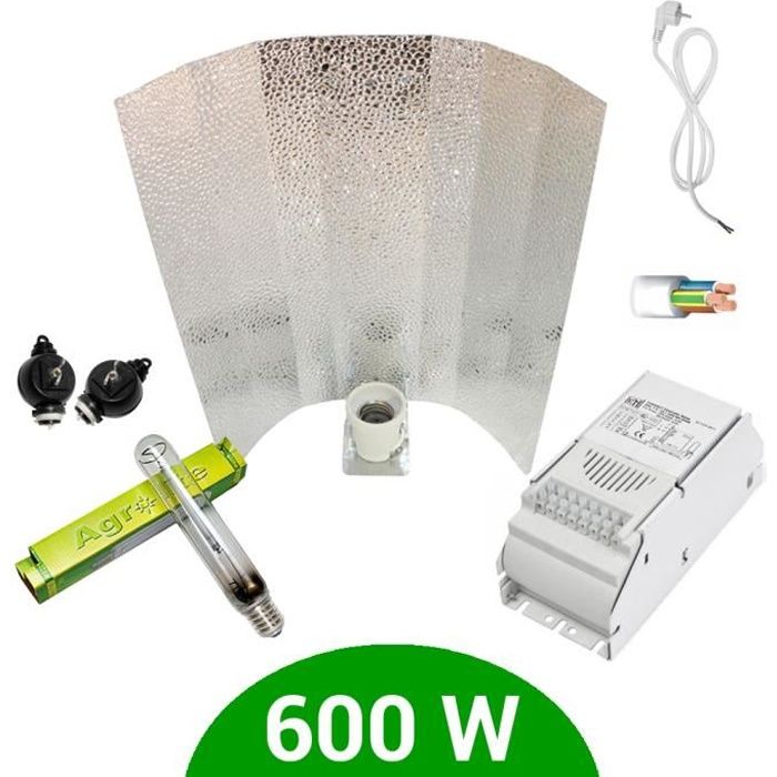 Kit lampe 600W HPS Agrolite + ETI class 1 + Stucco
