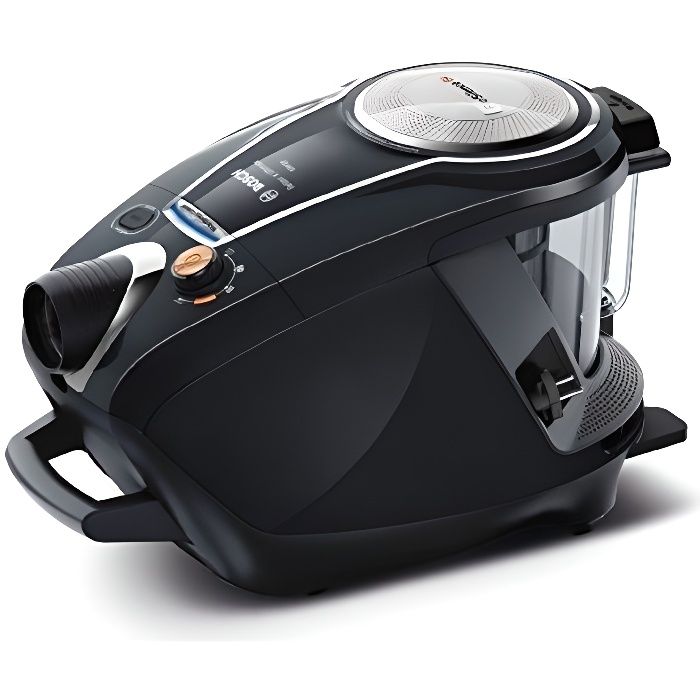 Bosch – Serie - 8 ProSilence BGS7MS64 – Aspirateur sans sac – Très silencieux 64 dB – 800 W – Noir