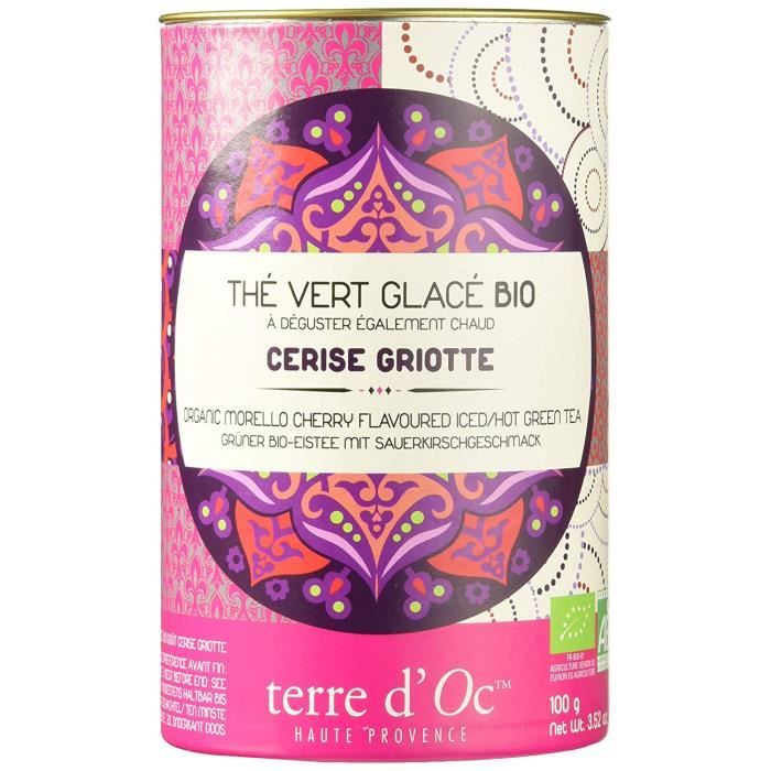 terre d`Oc TOTHTGLACER10A - COMMUTATEUR KVM - Thé Vert Glacé Cerise Griotte BIO