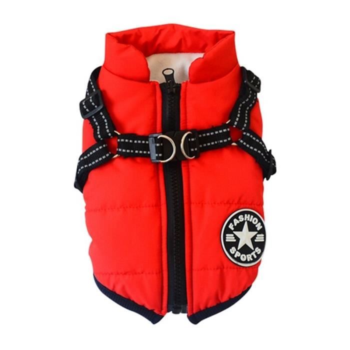 Manteau Blouson,Manteau imperméable pour chien Vêtements d'hiver chauds pour chiots, camouflage, veste pour petit chien- Type R-S