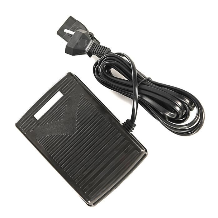 Cordon de commande à pédale électrique Interrupteur de commande au pied en plastique pédale de commande électrique pour Machine à