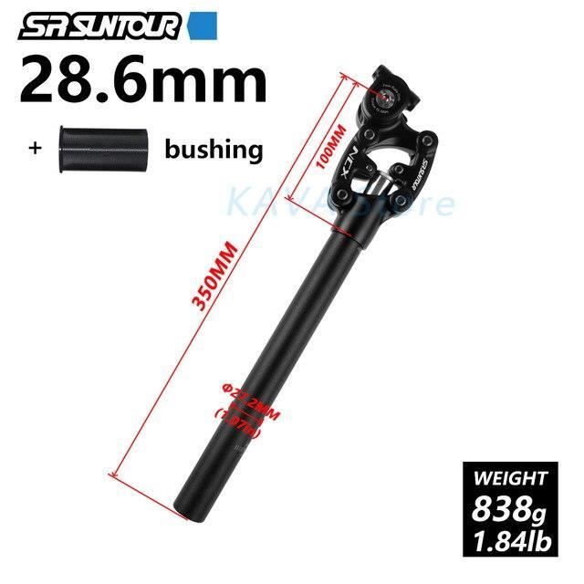Pièce Détachée,SR Suntour NCX suspension d'amortissement de vélo tige de selle VTT 50mm voyage - Type NCX 28.6MM