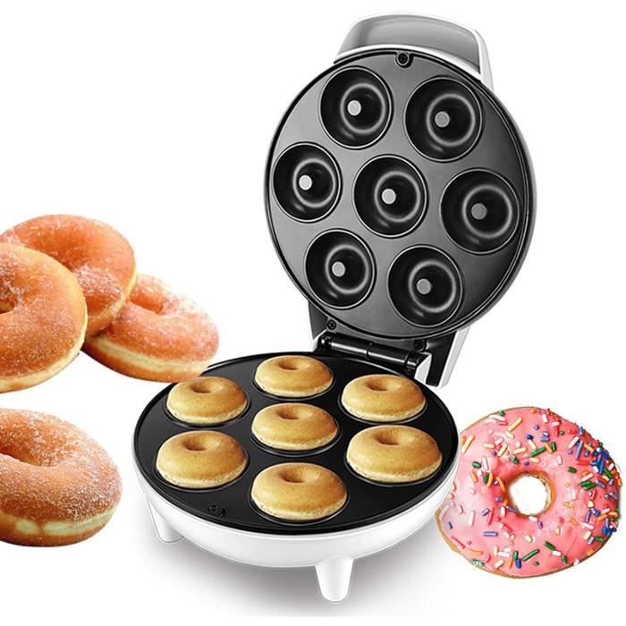 GAUFRIER WSJMJ 1200W Appareil agrave Donuts Gaufrier pour Gaufres Machine agrave Sandwich avec Revecirctement Antiadheacutesif I1281