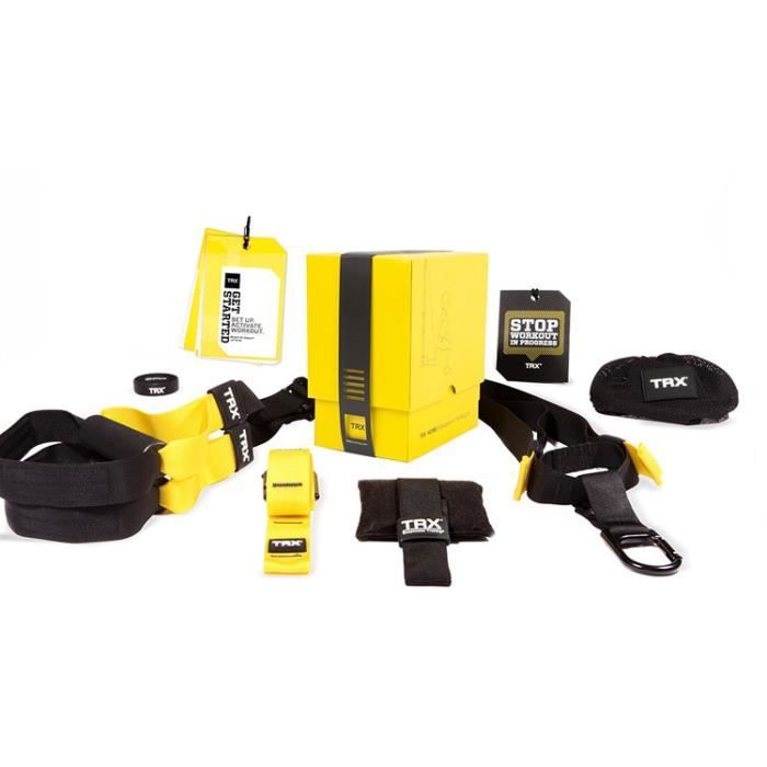 Kit De Suspension Training TRX HOME P4 - Noir-jaune - TU