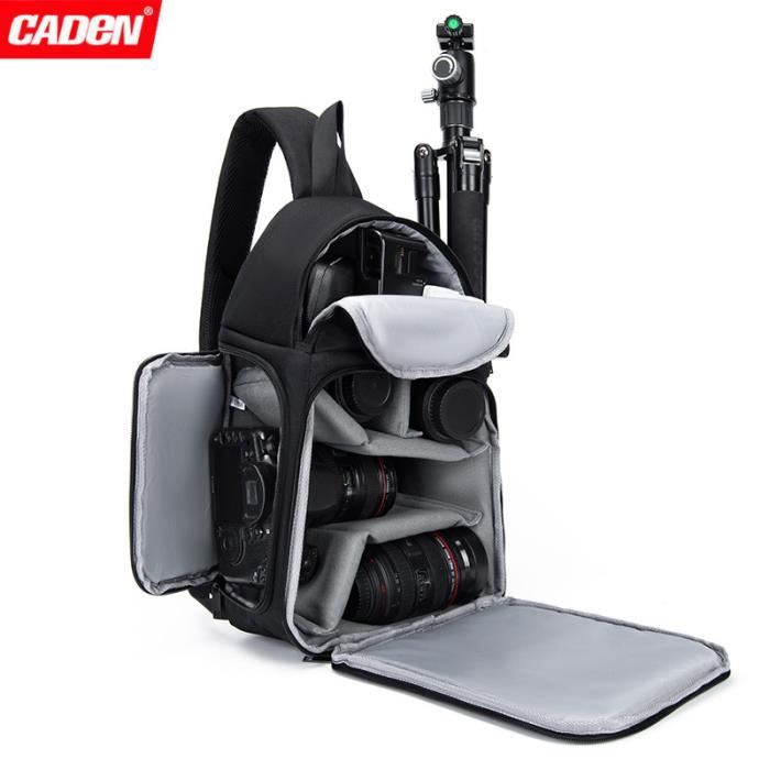 Professionel Sac de Storage pour Caméra Durable Imperméable et Inusable Noir Housse Sac à Dos Étui pour Appareil Photo Reflex