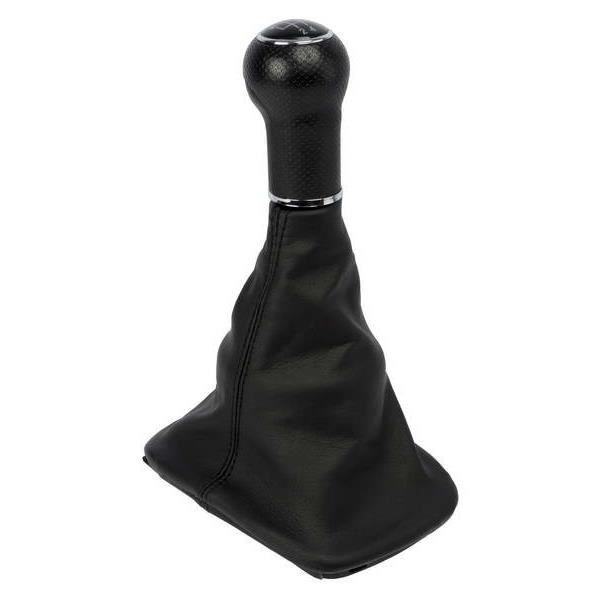 CORONA Pommeau + Soufflet adaptable pour Golf 5 - 5/6 vitesses - Noir